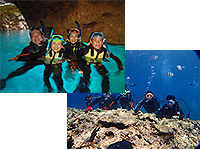 沖縄恩納村ダイビング_ボート青の洞窟シュノーケル＆体験ダイビングツアー